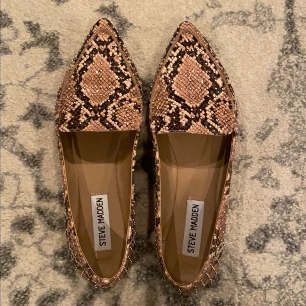 Steve Madden Feather Studded Loafer Flats. Open to offers